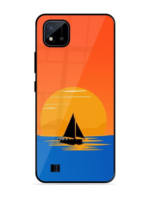 Sunset Sail Glossy Soft Edge Case for Realme C20 Chachhi