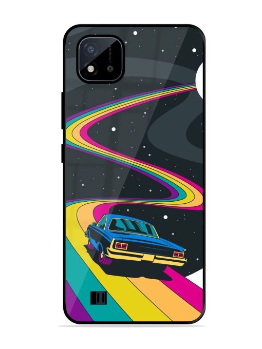 Rainbow Road Glossy Soft Edge Case for Realme C20 Chachhi