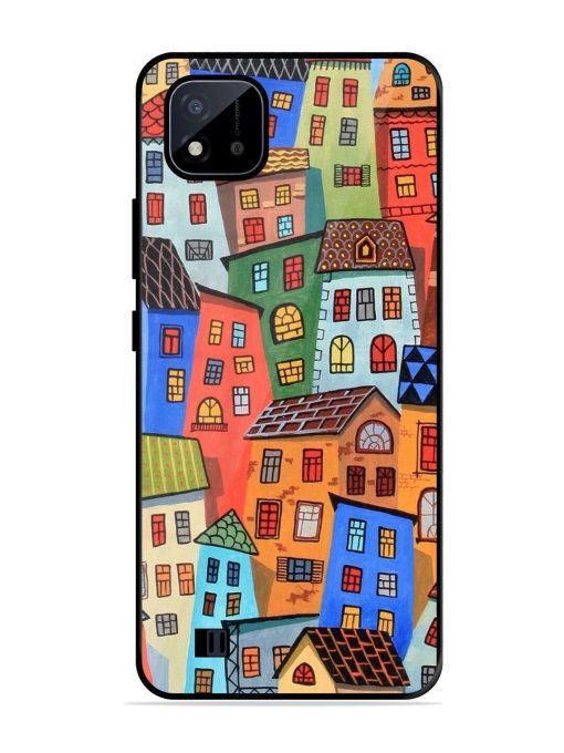 Rainbow House Glossy Soft Edge Case for Realme C20 Chachhi