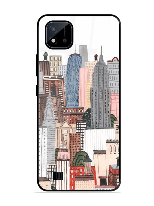 Cityscape Dreams Glossy Soft Edge Case for Realme C20