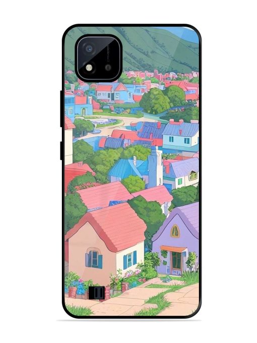 Pastel Paradise Glossy Soft Edge Case for Realme C20 Chachhi