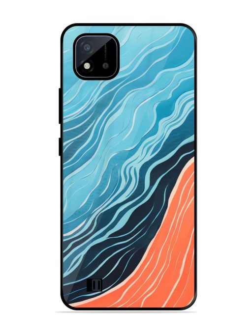 Oceanic Divide Glossy Soft Edge Case for Realme C20 Chachhi