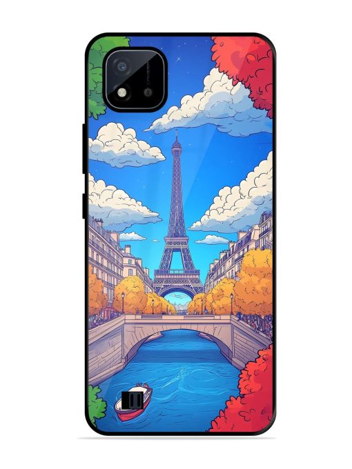 Parisian Panorama Glossy Soft Edge Case for Realme C20 Chachhi