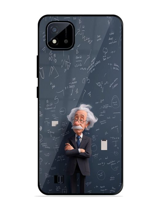 Albert Einstein Glossy Soft Edge Case for Realme C20 Chachhi