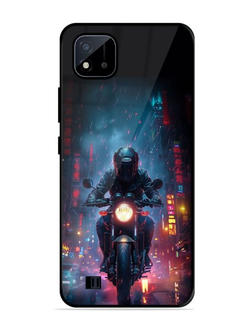 Neon Nights Glossy Soft Edge Case for Realme C20 Chachhi