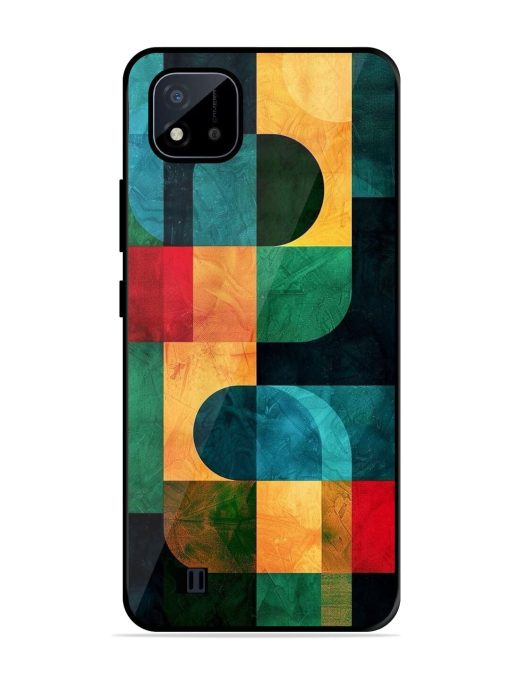 Geometric Harmony Glossy Soft Edge Case for Realme C20 Chachhi