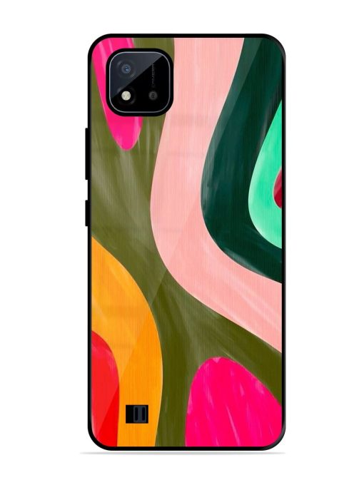 Wavy Wonder Glossy Soft Edge Case for Realme C20 Chachhi