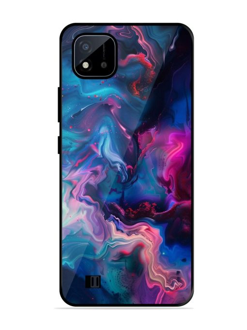 Cosmic Swirl Glossy Soft Edge Case for Realme C20 Chachhi