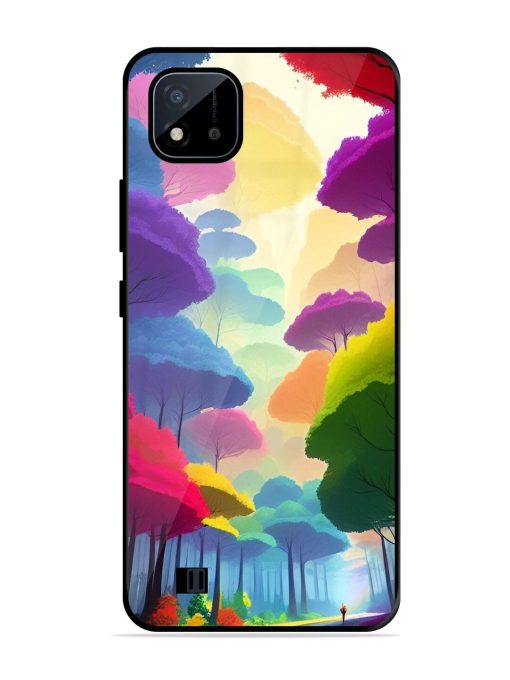 Rainbow Road Glossy Soft Edge Case for Realme C20 Chachhi