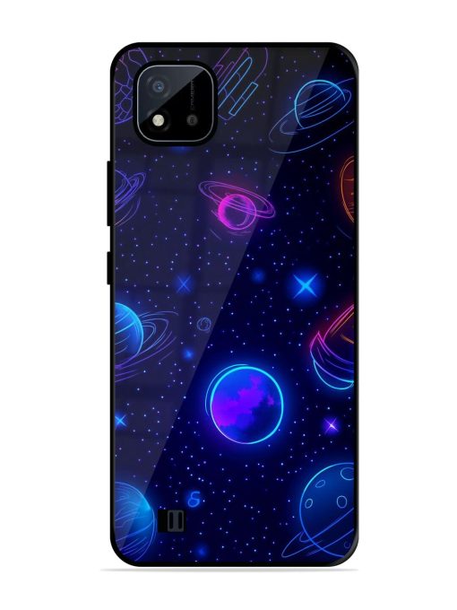 Neon Cosmos Glossy Soft Edge Case for Realme C20 Chachhi