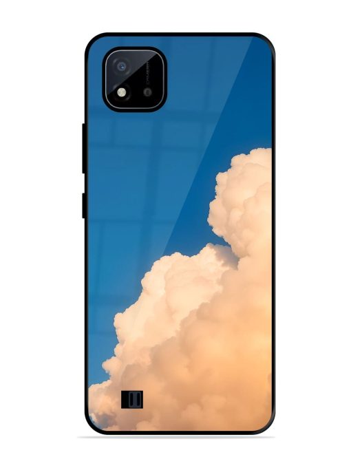 Golden Cloudscape Glossy Soft Edge Case for Realme C20 Chachhi