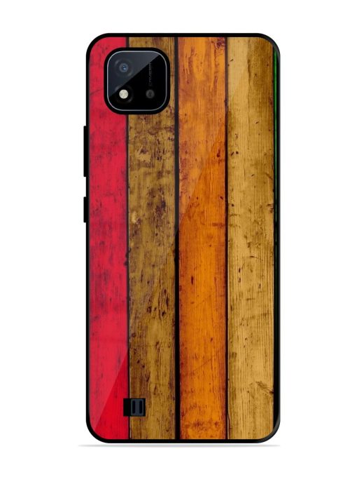 Colorful Woodgrain Glossy Soft Edge Case for Realme C20 Chachhi