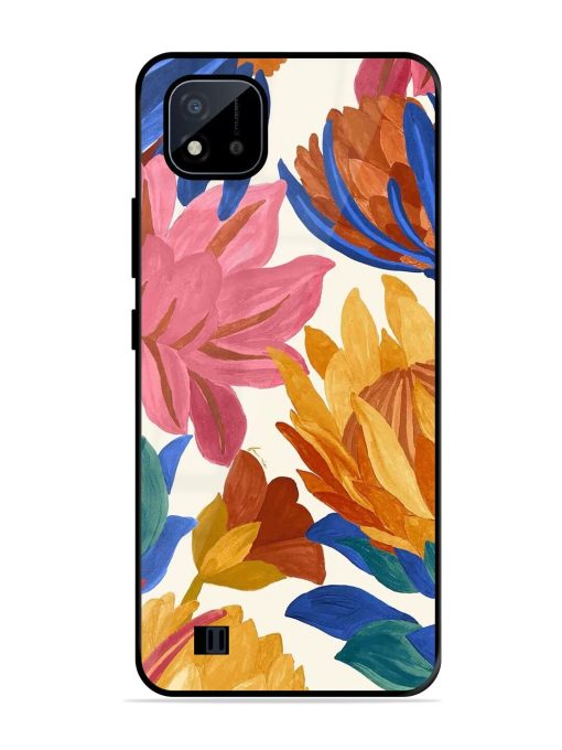 Blooming Tapestry Glossy Soft Edge Case for Realme C20 Chachhi