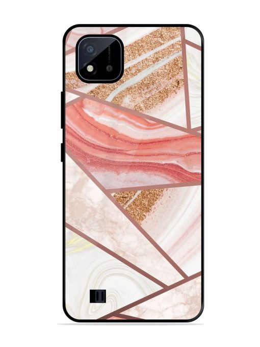 Rosy Mosaic Glossy Soft Edge Case for Realme C20 Chachhi