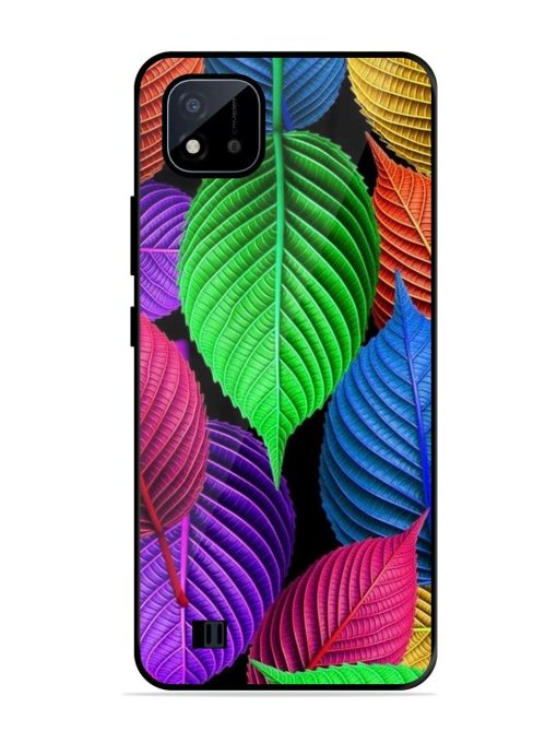 Rainbow Leaf Symphony Glossy Soft Edge Case for Realme C20 Chachhi