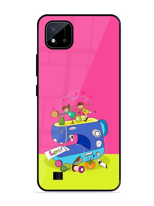 Sew Cute Glossy Soft Edge Case for Realme C20 Chachhi