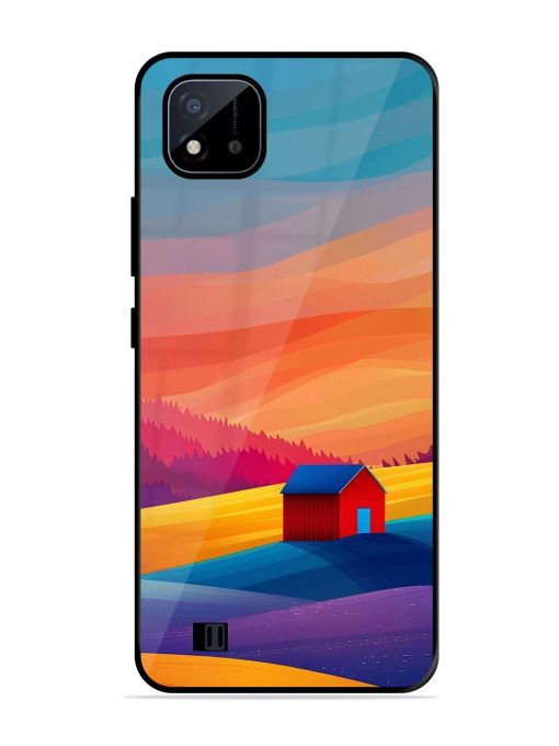 Sunset Solitude Glossy Soft Edge Case for Realme C20 Chachhi