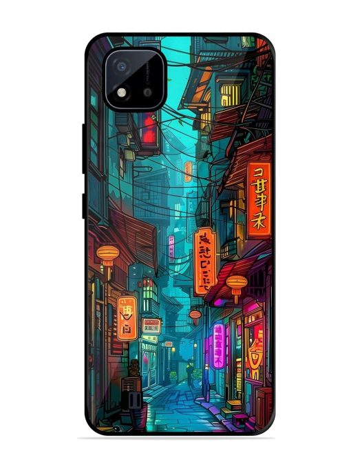 Neon Nightscape Glossy Soft Edge Case for Realme C20 Chachhi