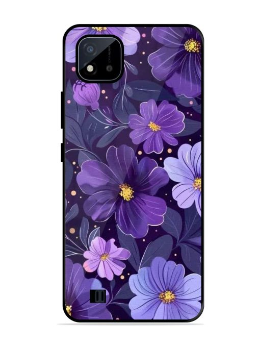 Purple Paradise Glossy Soft Edge Case for Realme C20 Chachhi