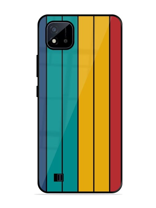 Retro Stripes Glossy Soft Edge Case for Realme C20