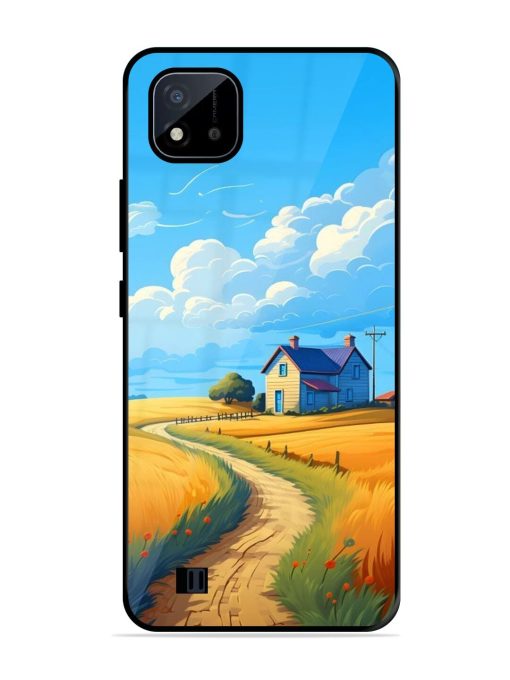 Countryside Cottage Glossy Soft Edge Case for Realme C20 Chachhi