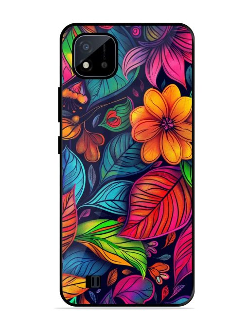 Rainbow Of Blooms Glossy Soft Edge Case for Realme C20 Chachhi