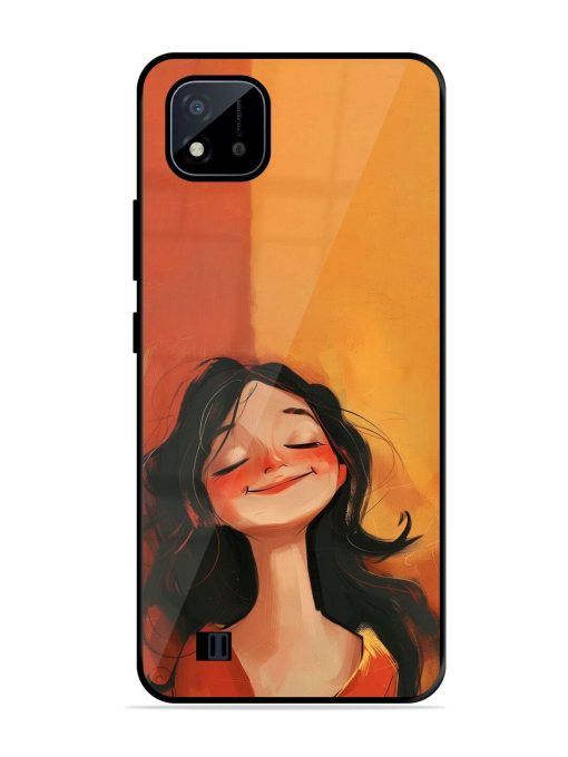 Neon Girl Glossy Soft Edge Case for Realme C20 Chachhi