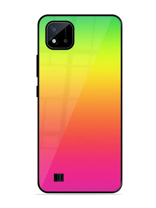 Rainbow Gradient Glossy Soft Edge Case for Realme C20 Chachhi