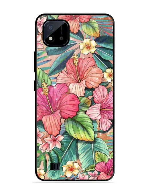 Tropical Tapestry Glossy Soft Edge Case for Realme C20 Chachhi