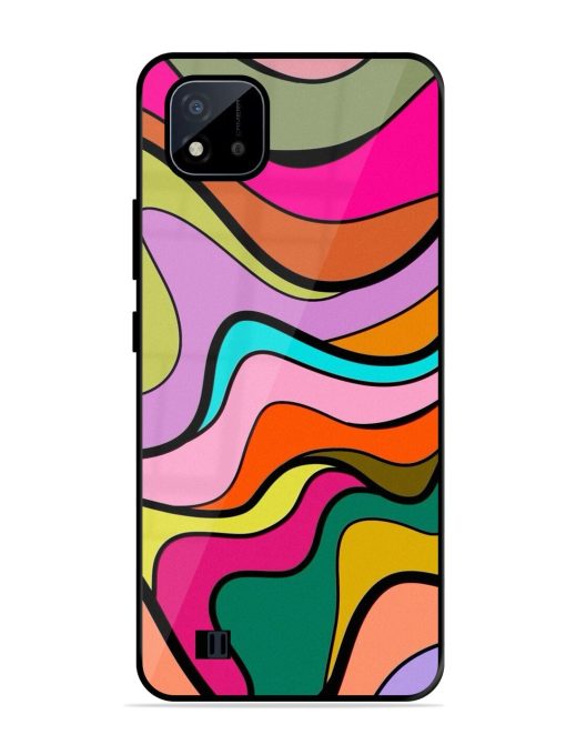 Wavy Wonder Glossy Soft Edge Case for Realme C20 Chachhi