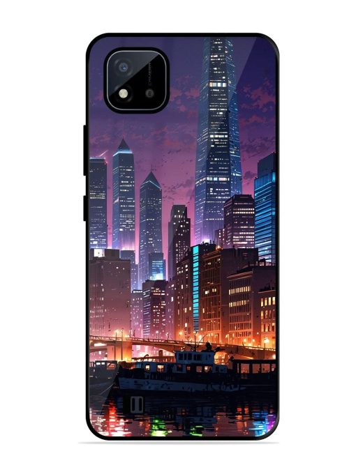 Neon Nightscape Glossy Soft Edge Case for Realme C20 Chachhi