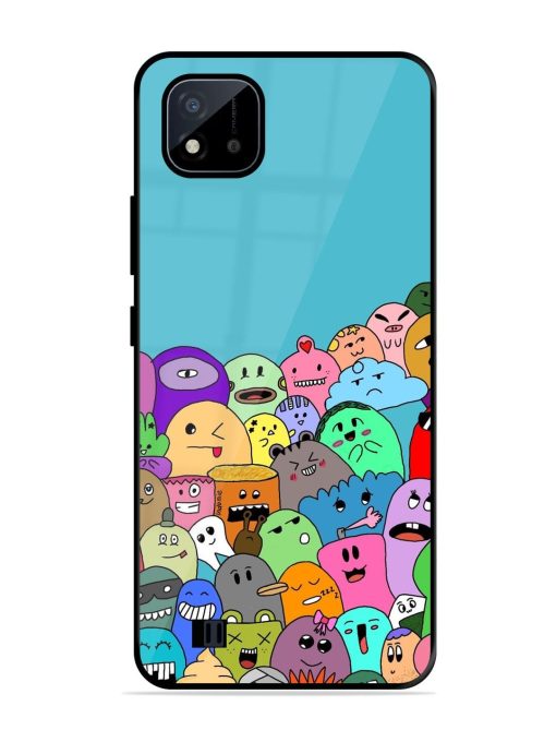 Monster Mash Glossy Soft Edge Case for Realme C20 Chachhi