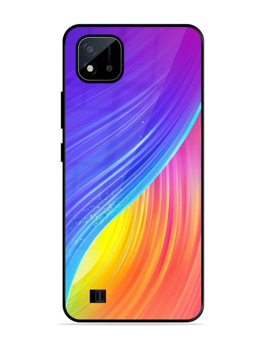 Neon Swirl Glossy Soft Edge Case for Realme C20 Chachhi