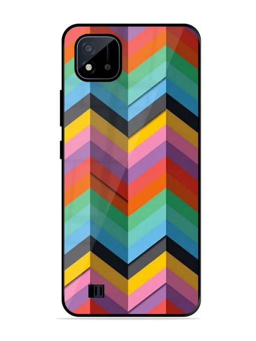 Colorful Zigzag Glossy Soft Edge Case for Realme C20 Chachhi