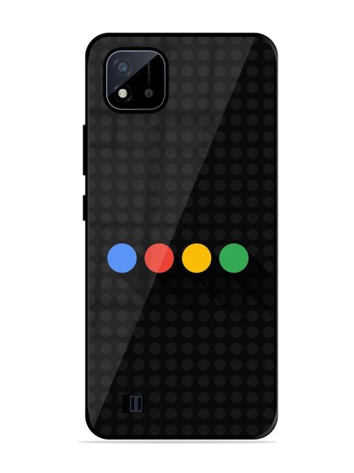 Google Dots Glossy Soft Edge Case for Realme C20 Chachhi