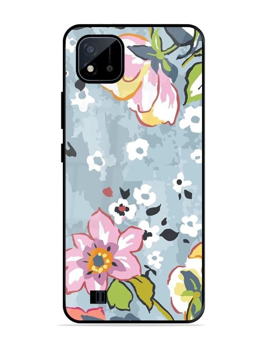 Floral Fantasy Glossy Soft Edge Case for Realme C20 Chachhi