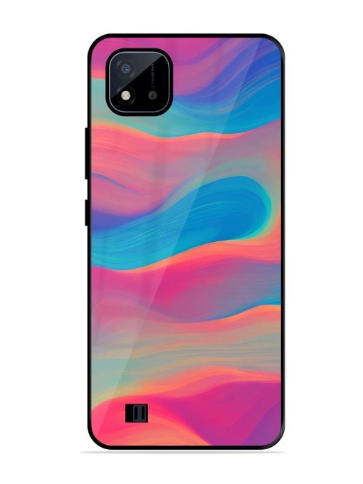 Wavy Wonder Glossy Soft Edge Case for Realme C20 Chachhi