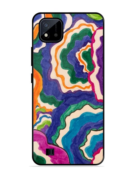 Wavy Wonder Glossy Soft Edge Case for Realme C20 Chachhi