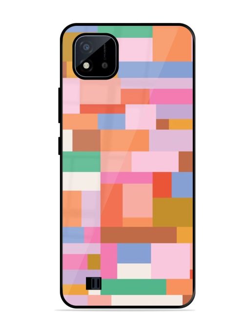 Colorful Chaos Glossy Soft Edge Case for Realme C20 Chachhi