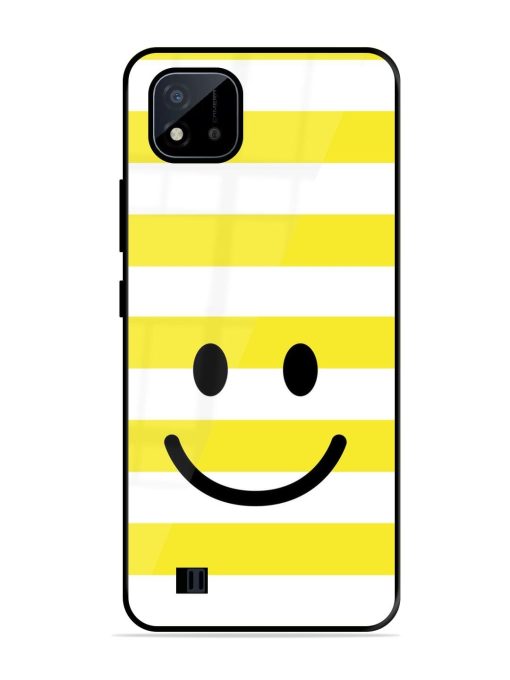 Smiling Stripes Glossy Soft Edge Case for Realme C20 Chachhi