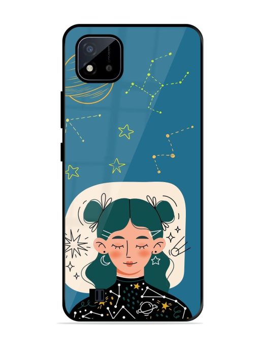 Cosmic Daydreamer Glossy Soft Edge Case for Realme C20 Chachhi