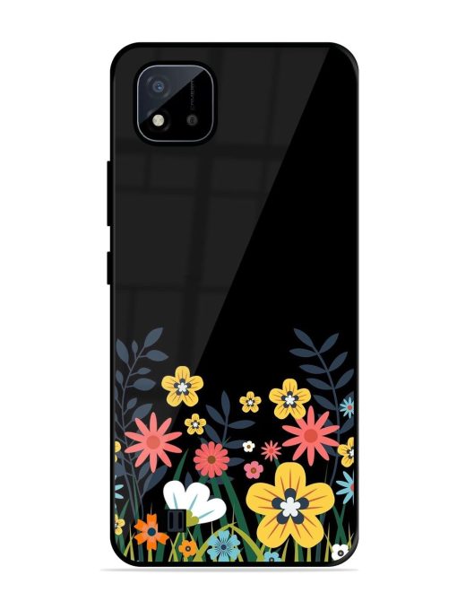 Floral Night Sky Glossy Soft Edge Case for Realme C20 Chachhi