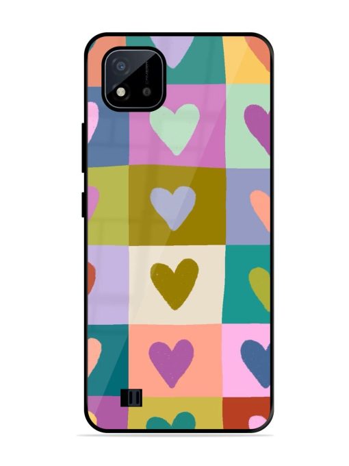 Box Of Hearts Glossy Soft Edge Case for Realme C20 Chachhi