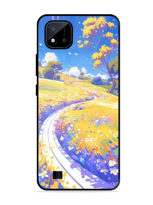 Vibrant Spring Meadow Glossy Soft Edge Case for Realme C20 Chachhi