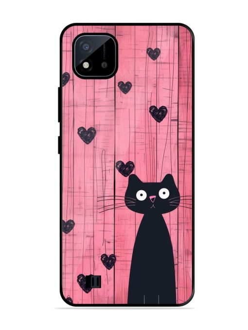 Feline Valentine'S Day Glossy Soft Edge Case for Realme C20 Chachhi