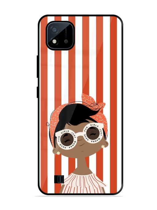 Girls Just Wanna Have Fun Glossy Soft Edge Case for Realme C20 Chachhi