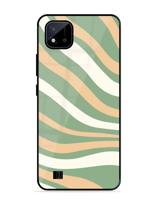 Wavy Pastel Paradise Glossy Soft Edge Case for Realme C20 Chachhi