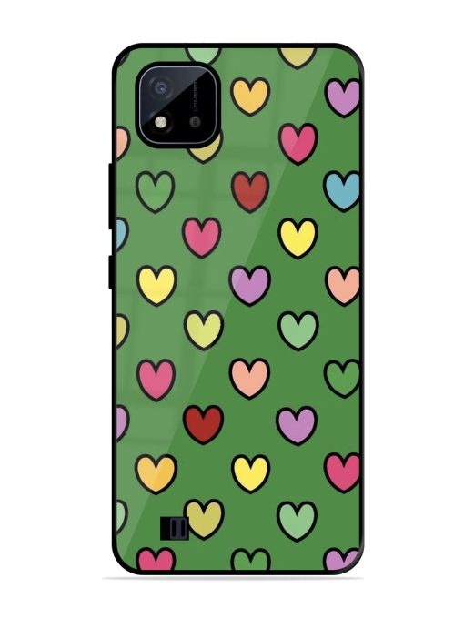 Rainbow Heart Parade Glossy Soft Edge Case for Realme C20