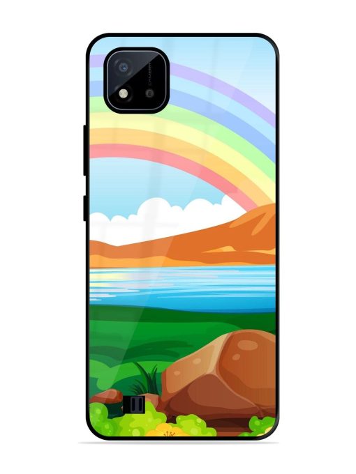 Rainbow Over The Lake Glossy Soft Edge Case for Realme C20 Chachhi