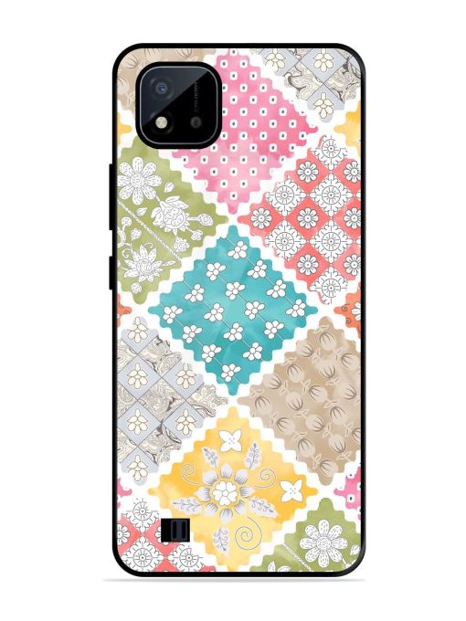 Patchwork Dreamscape Glossy Soft Edge Case for Realme C20 Chachhi